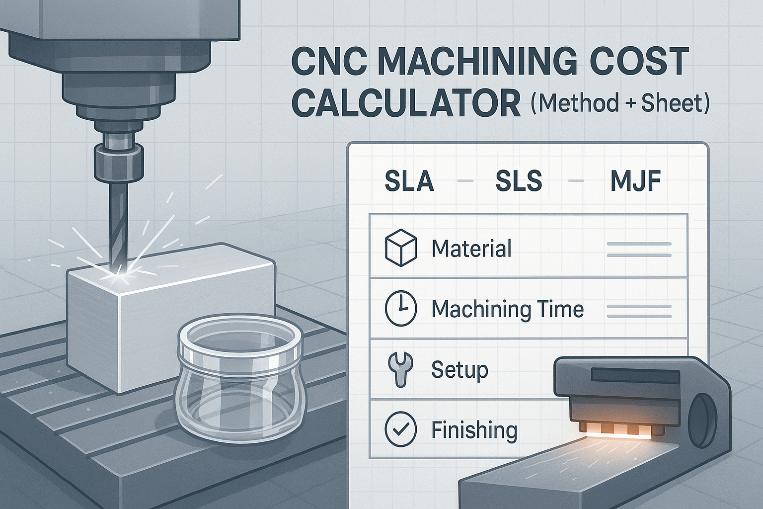 Kostenrechner für die CNC-Bearbeitung