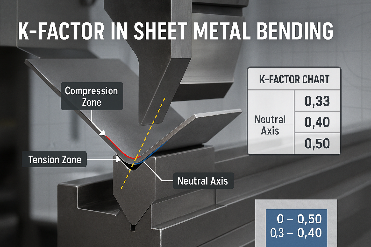 K-Faktor Blechdiagramm