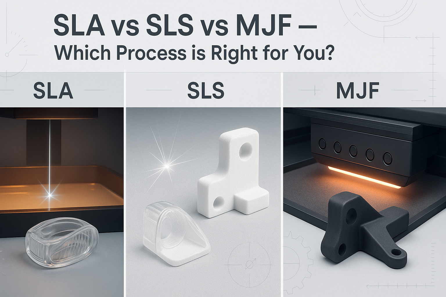 SLA vs. SLS vs. MJF