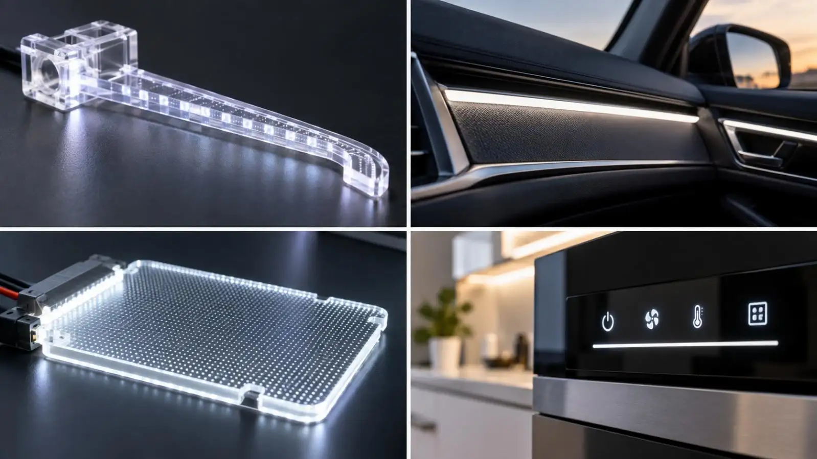 CNC-gefräste Lichtführung