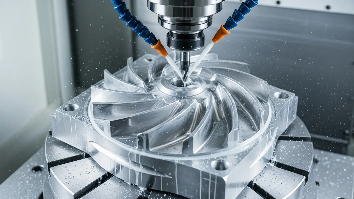 5-Achs-CNC-Fräslaufrad-Prototyp