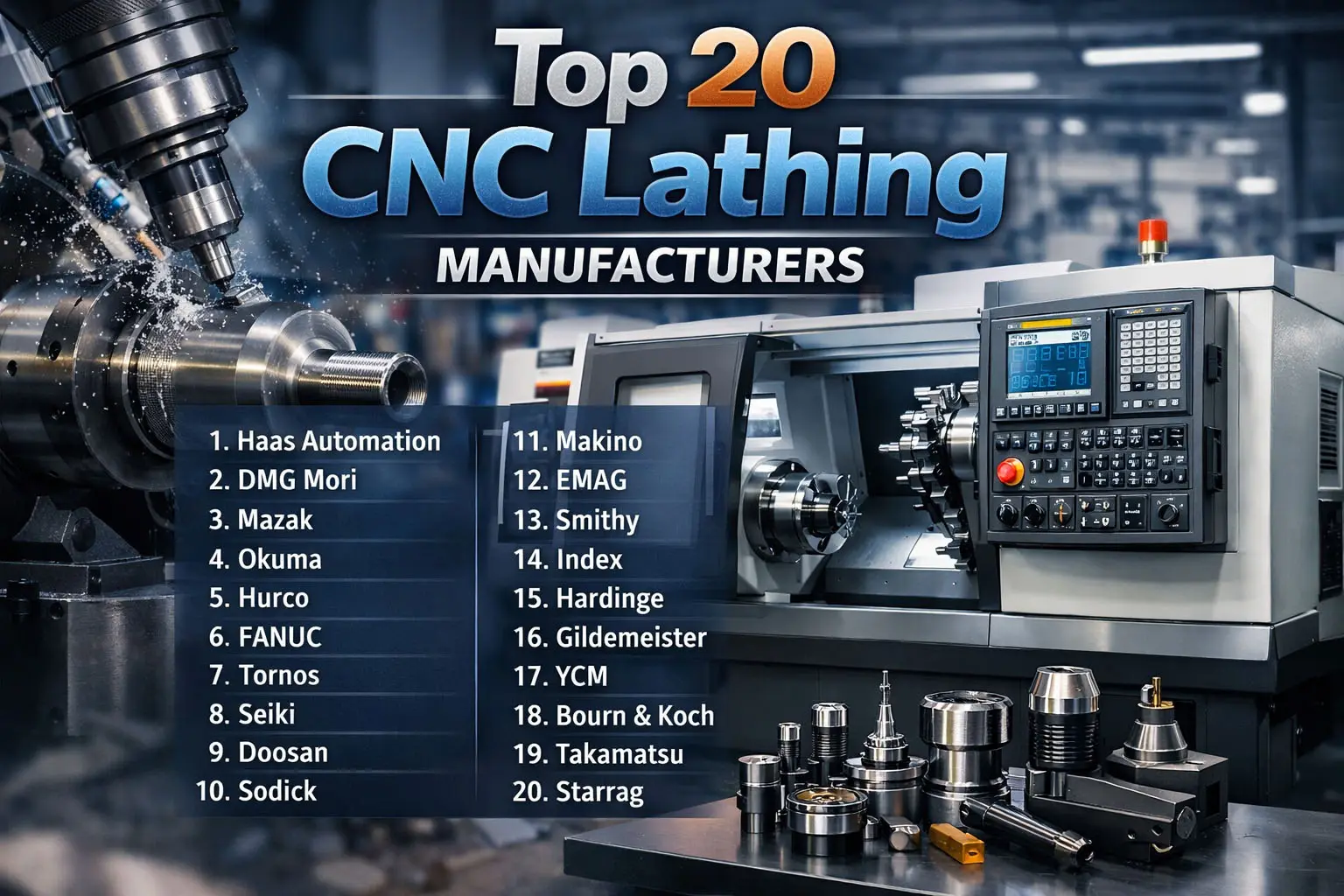 Top 20 Hersteller von CNC-Drehmaschinen: Präzision und Zuverlässigkeit im Jahr 2026