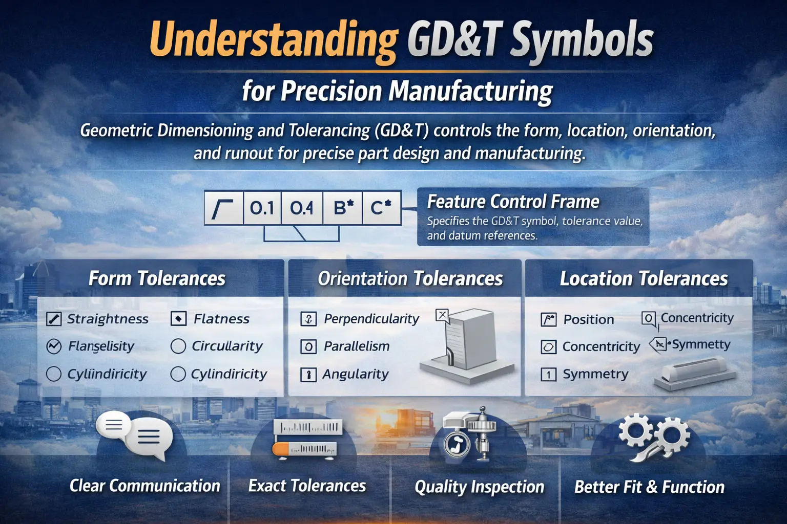 Der ultimative Leitfaden zu GD&T-Symbolen: Präzisionsstandards für moderne Fertigung